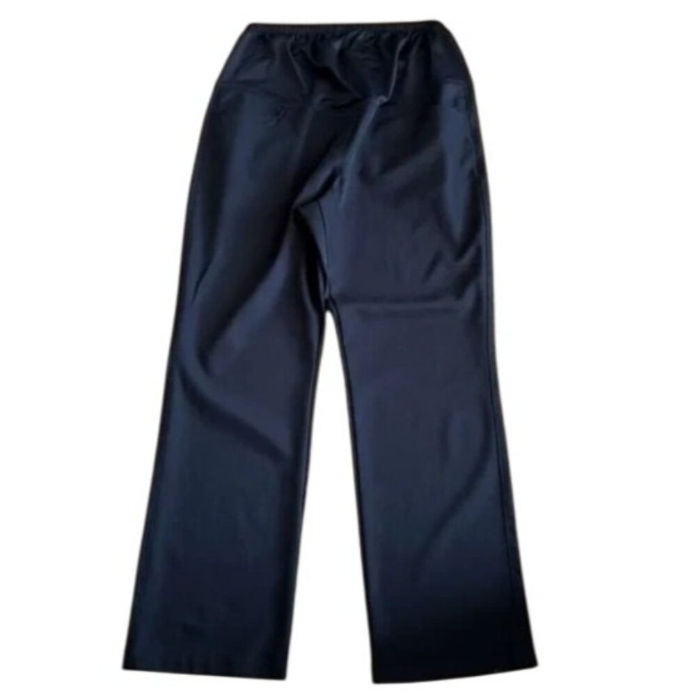 oobe Maternity Pants Womens Medium x 31" Black straight leg Uniform Work